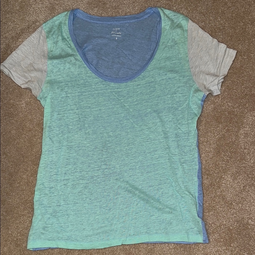Jcrew color block tshirt